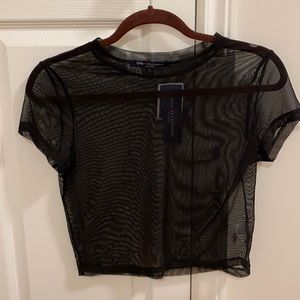 Black mesh top - BRAND NEW